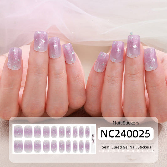 Semicured UV gel nail sticker kit NC240025