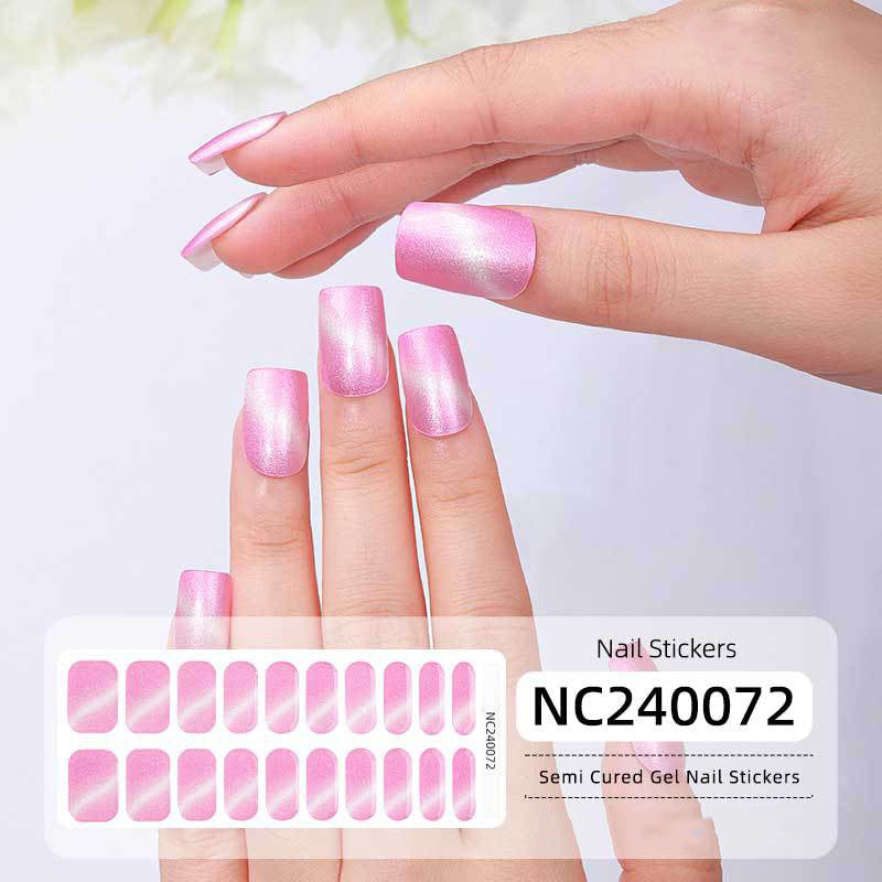 Semicured UV gel nail sticker kit NC240072