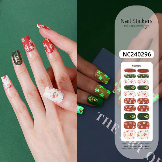 Semicured UV gel nail sticker kit NC240296