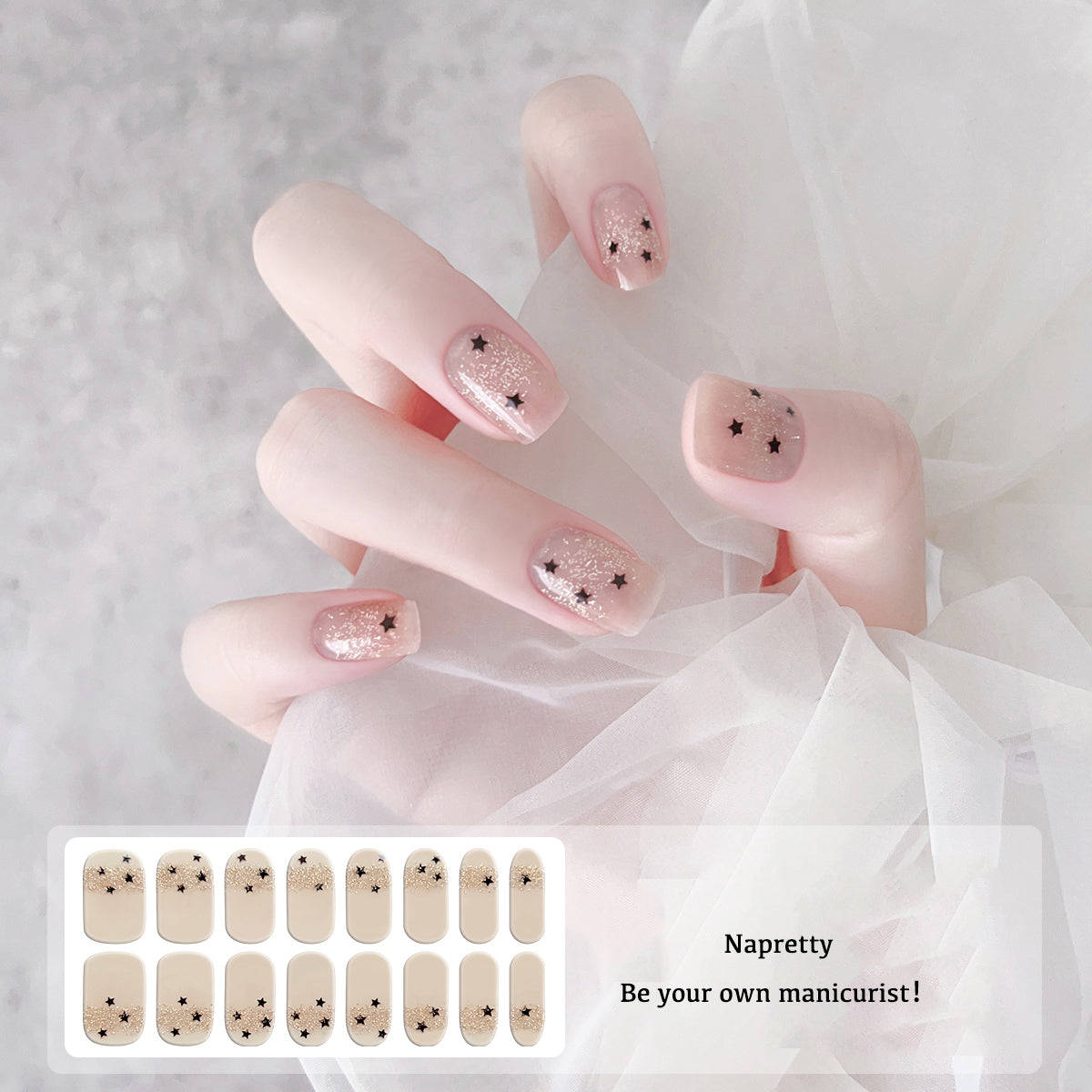 Semi-Cured Gel Nail sticker NF240057