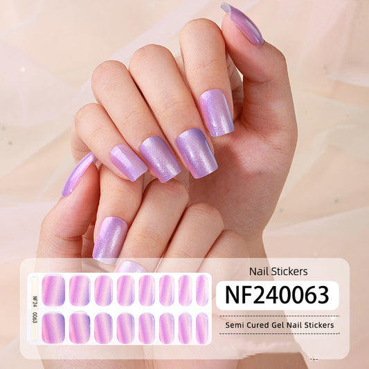 Semicured UV gel nail sticker kit NF240063