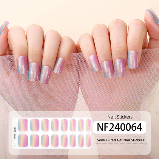 Semicured UV gel nail sticker kit NF240064