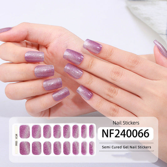 Semicured UV gel nail sticker kit NF240066