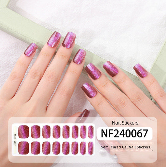 Semicured UV gel nail sticker kit NF240067