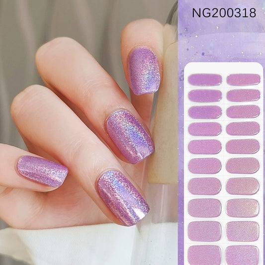 Semicured UV gel nail sticker kit NG200318