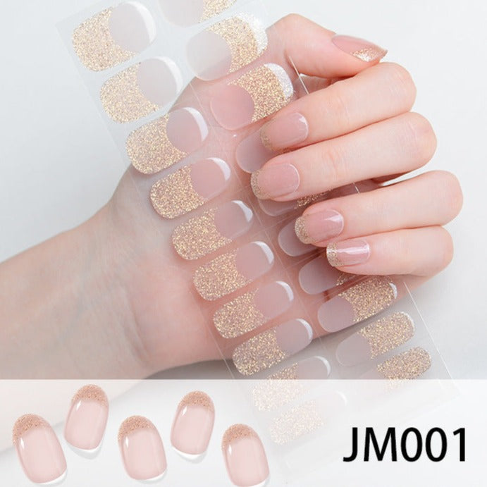 Semi-Cured Gel Nail sticker kit JM001