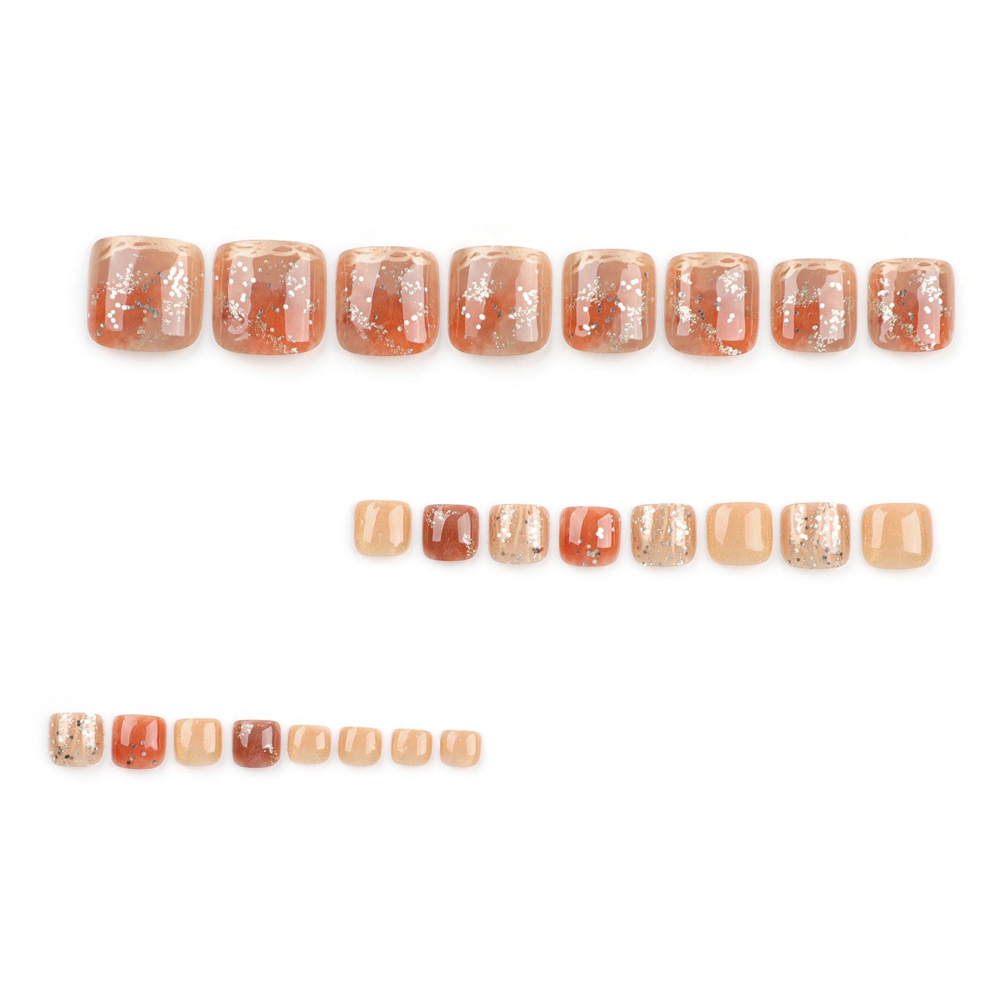 Press On Toe nails Set 24pcs/set JP3218