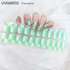 UV gel nail sticker semi-cured