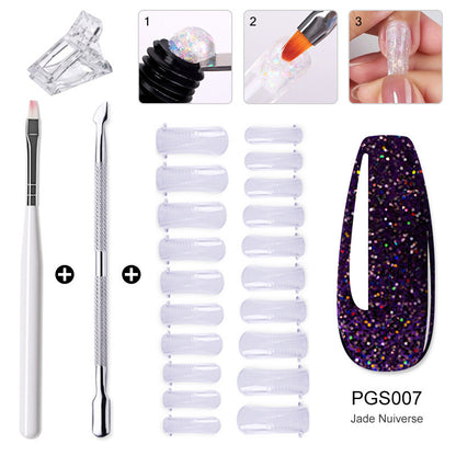 Nail enhancement crystal extender kit