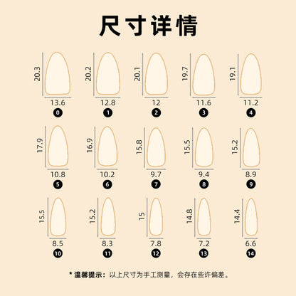 24pcs/Set Press On Nails ZG036