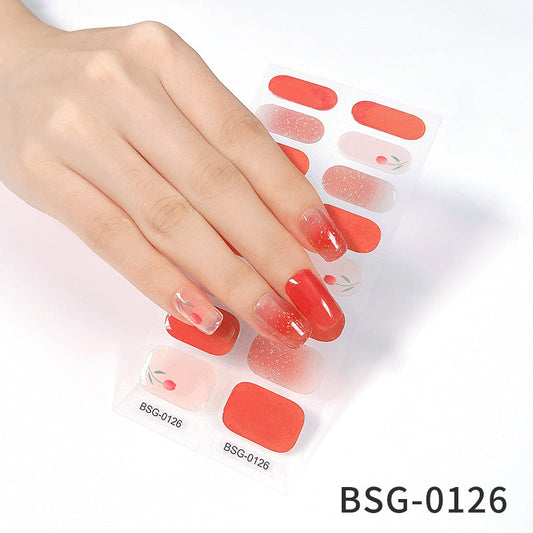 Semi-cured Gel Nail WrapsBSG-0126（For children）