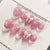 30 Pcs Pink French Dots