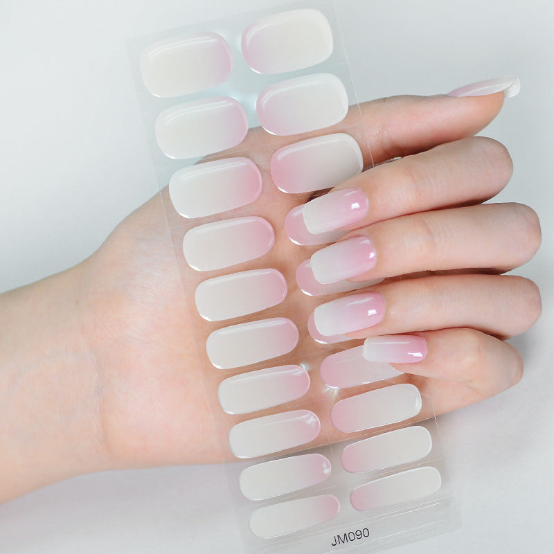 Semicured UV gel nail sticker kit JM090