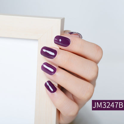 Semicured UV gel nail sticker kit