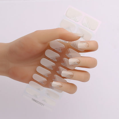 Semicured UV gel nail sticker kit