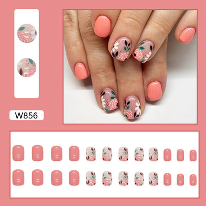 24Pcs press on nail W856