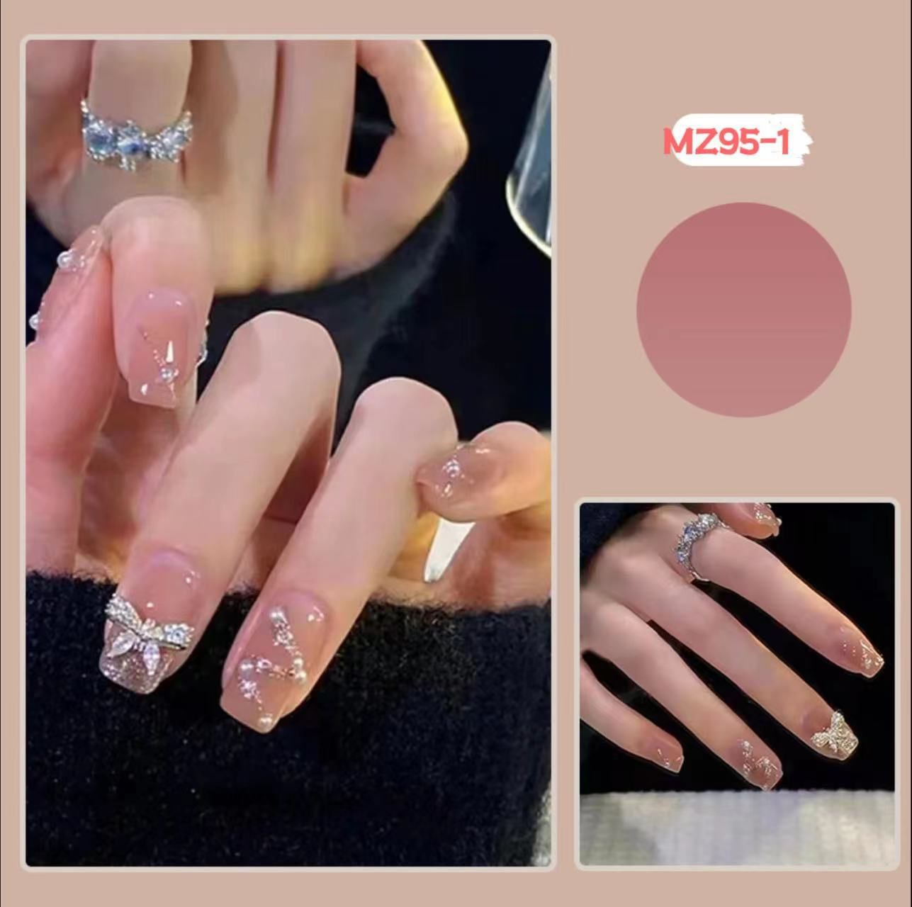 Explosive Flash Butterfly Spring/Summer Wearing fake nail