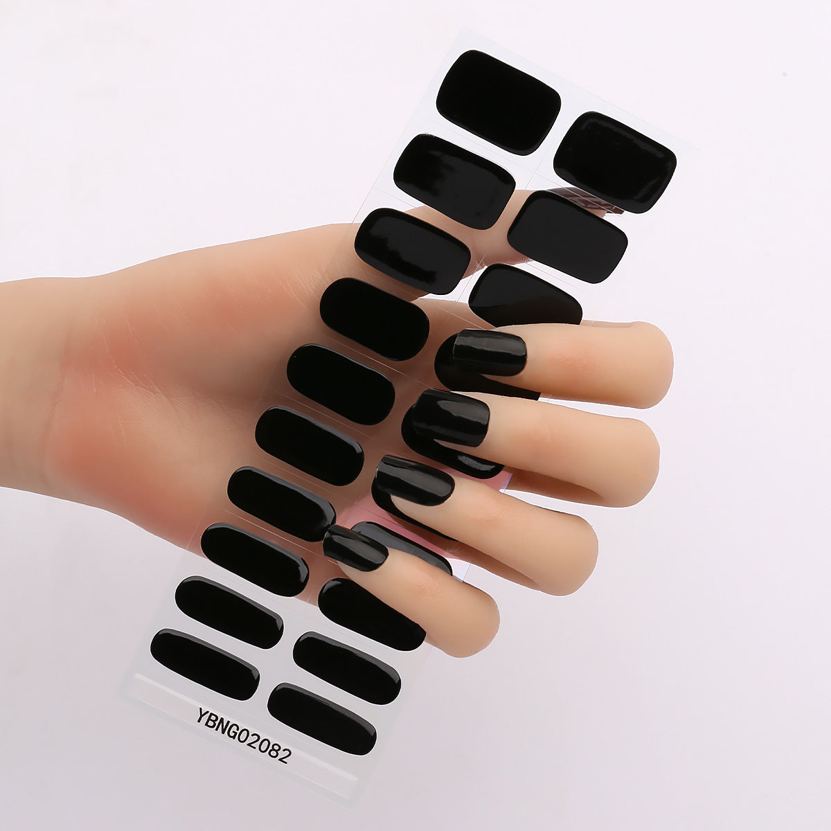 Semicured UV gel nail sticker kit