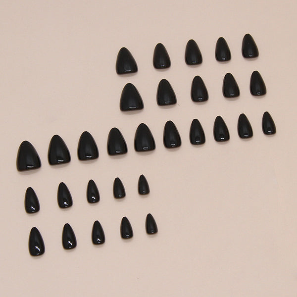Solid color black 30 pieces