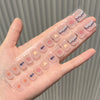 Semi-cured gel uv strips short nails