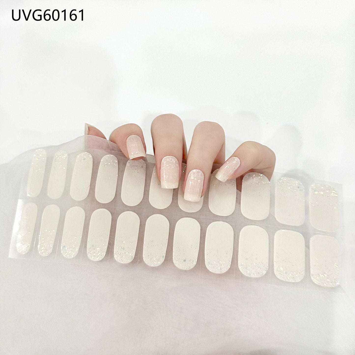 Semicured UV gel nail sticker kit UVG60161