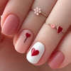 Valentine's Day Pink Nail Art