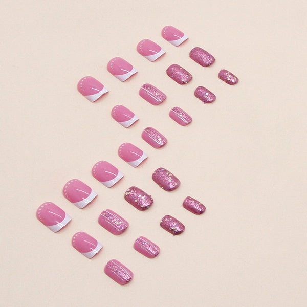 24pcs/Set Press On Nails W597