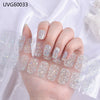 UV gel nail sticker semi-cured