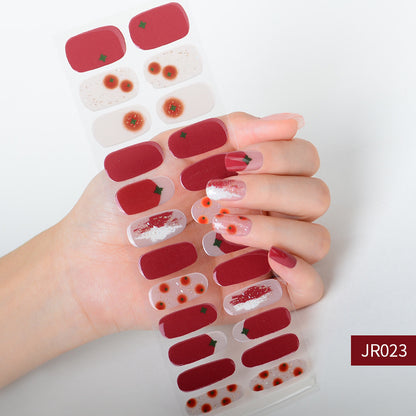 Semicured UV gel nail sticker kit