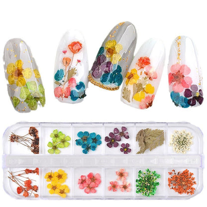 Dried Flowers for Nail Art & Resin Craft DIY Decorations - Perfect for Manicures, Pedicures, and Crafting