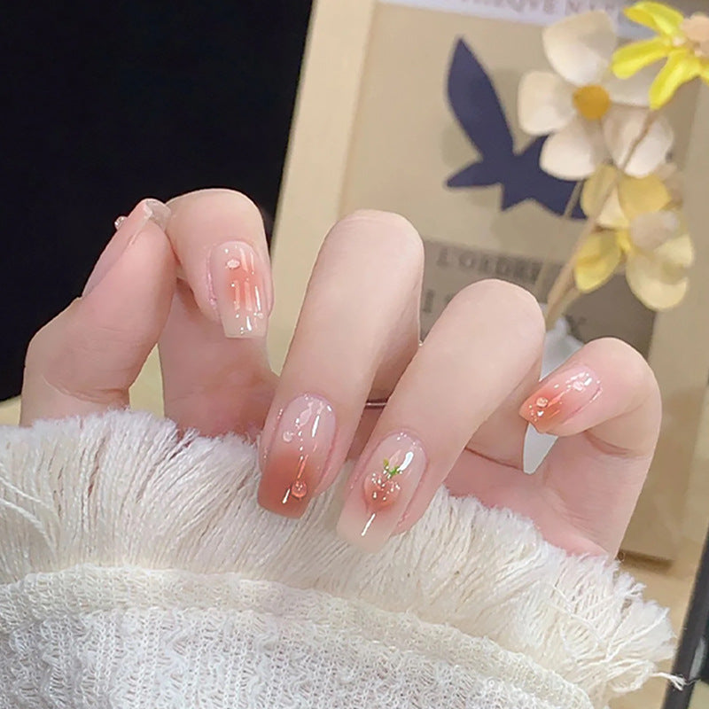 Spicy girl explodes and flashes through fake nail