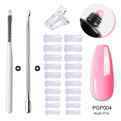 Nail enhancement crystal extender kit