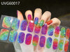 UV gel nail sticker semi-cured