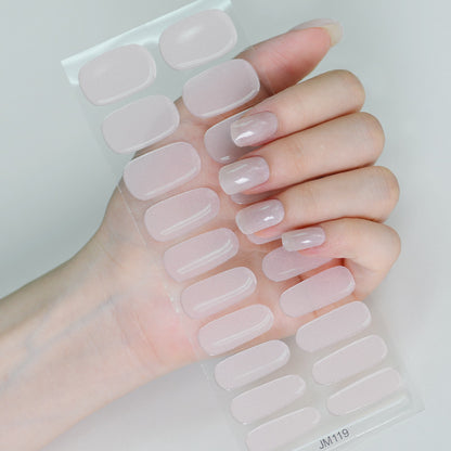 Semicured UV gel nail sticker kit