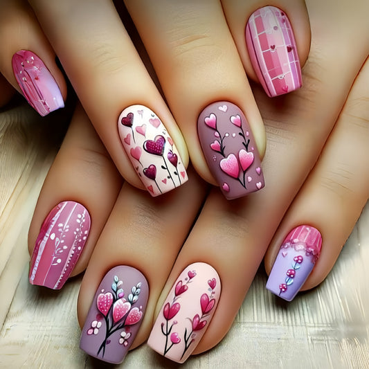 24pcs/Set Press On Nails