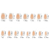 150 pieces seamless matte French fake nail