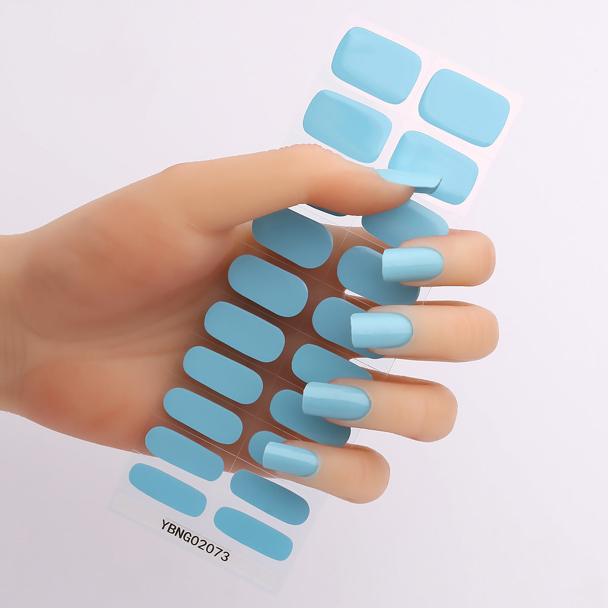 Semicured UV gel nail sticker kit