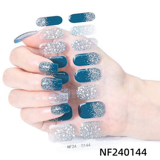 Semicured UV gel nail sticker kit NF240144