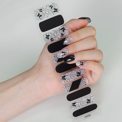 Semicured UV gel nail sticker kit