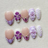 30 Pieces Purple Girl French