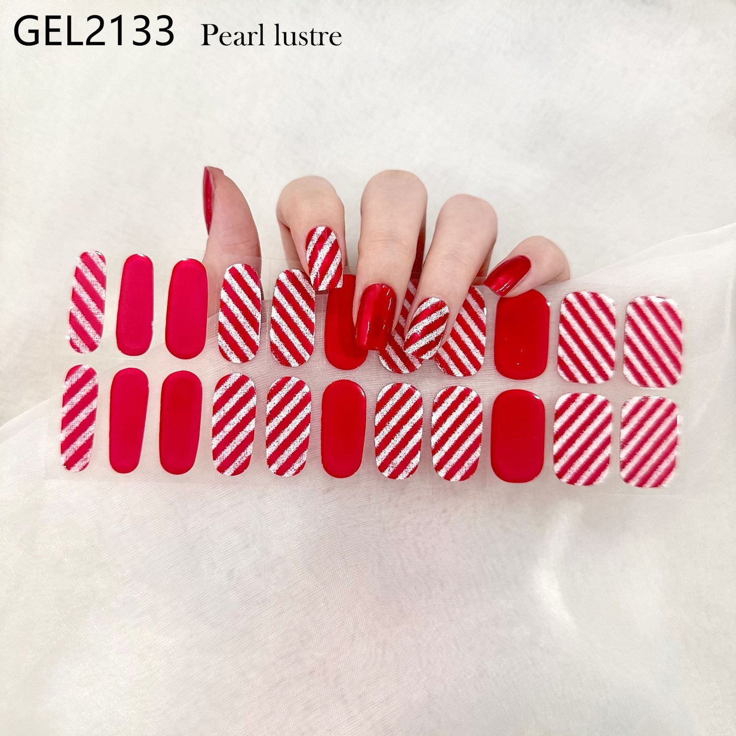 Semicured UV gel nail sticker kit GEL2133