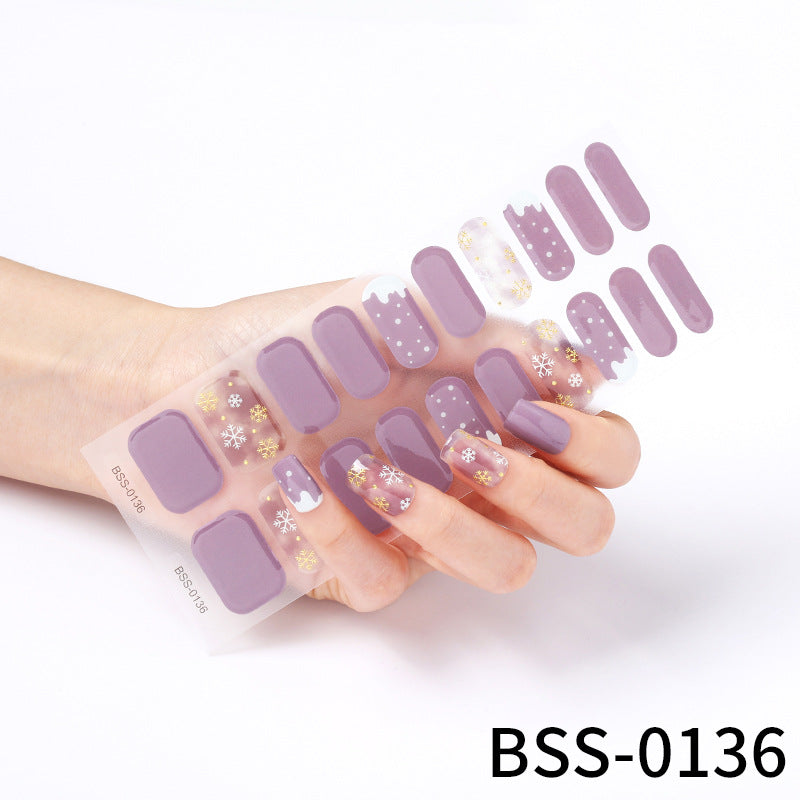 Semi-cured Gel Nail WrapsBSS—0136