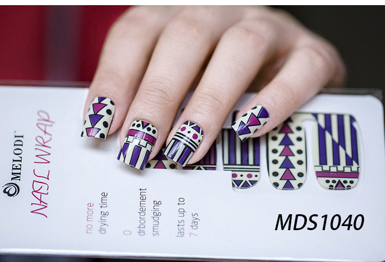 Nail wraps MDS1040