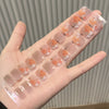 Semi-cured gel uv strips short nails