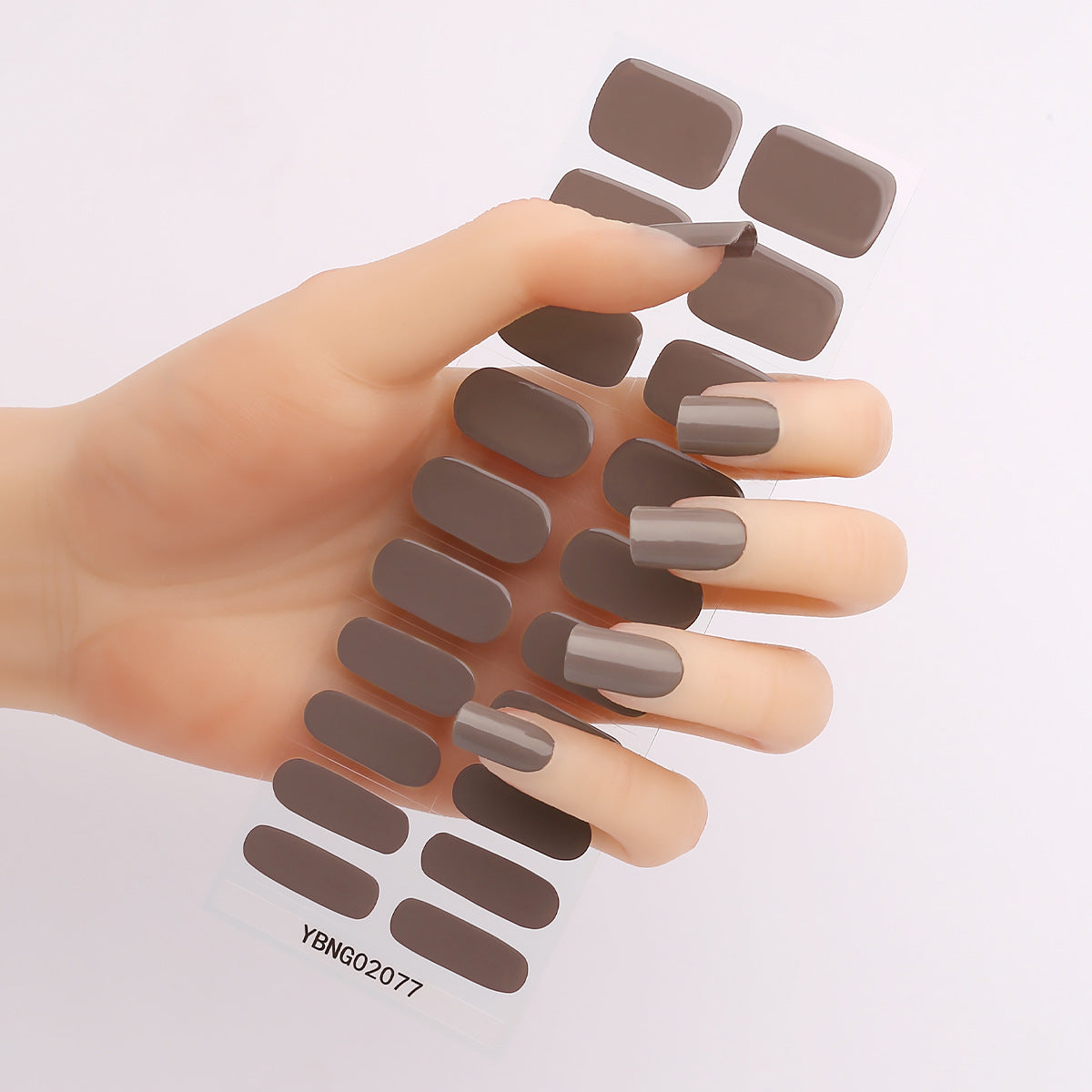 Semicured UV gel nail sticker kit