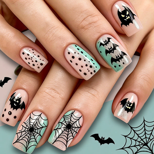24 Halloween press ons