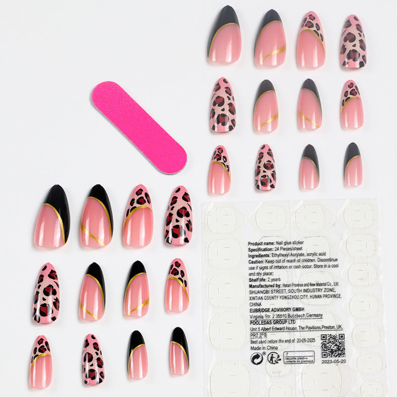 Leopard nail plate