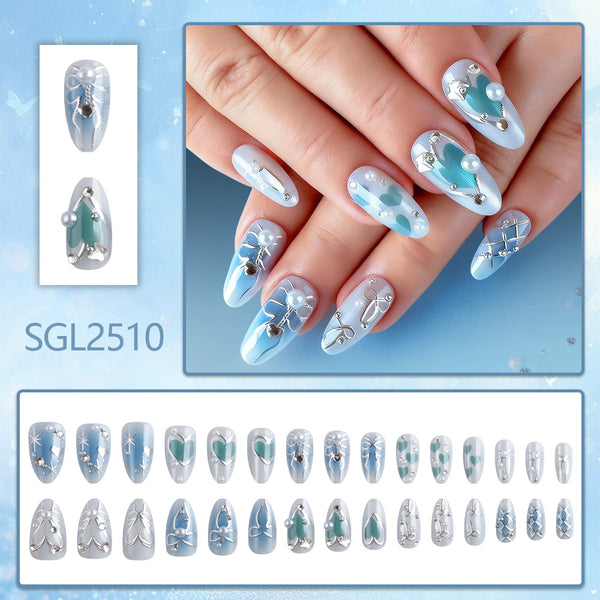 Ombré bleu 3D 30 pièces