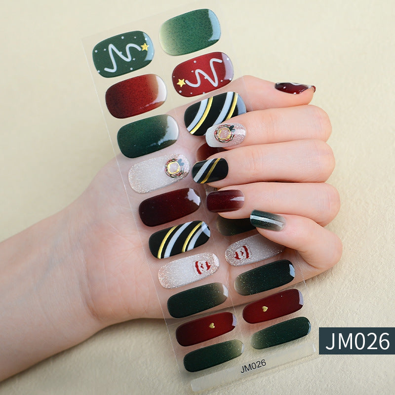 Semi-Cured Gel Nail sticker JM026（20PCS）