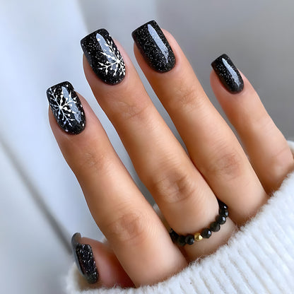 Minimalist smoked black nails